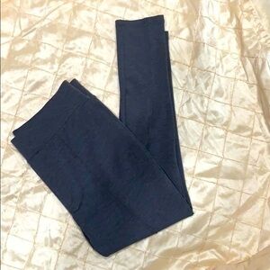 Grey Pintuck Leggings